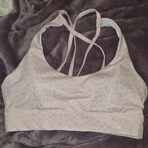ZYIA Blush Leopard Sports Bra